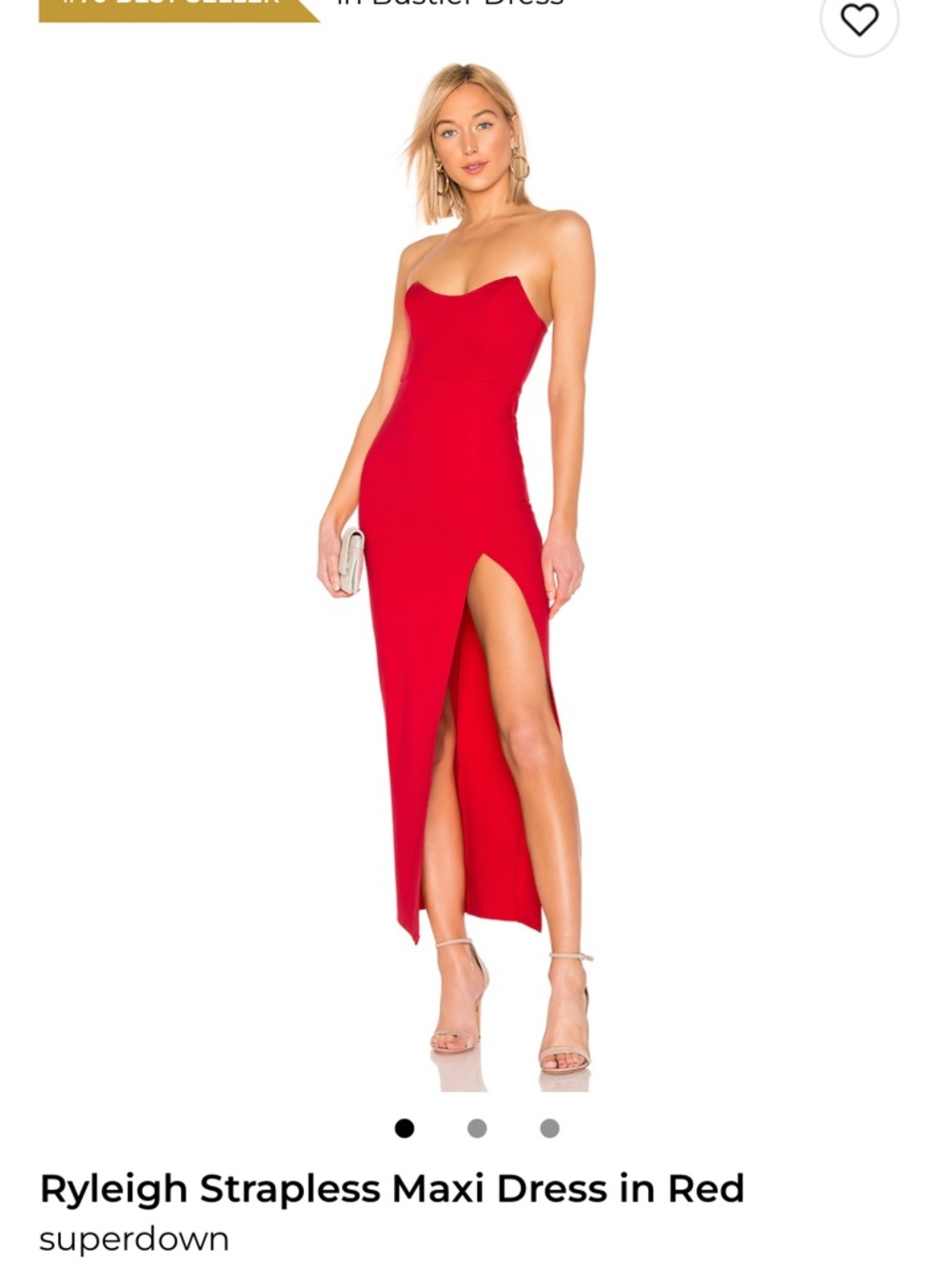 Superdown Maxi Dress Red